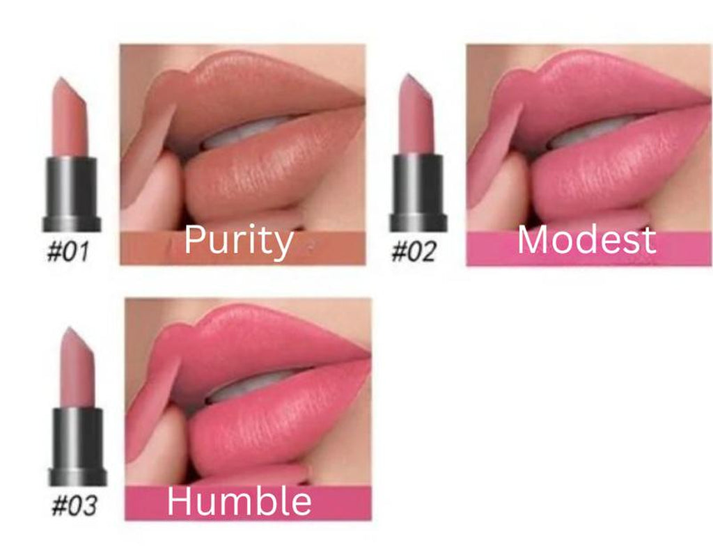3 Matte Lipstick Set