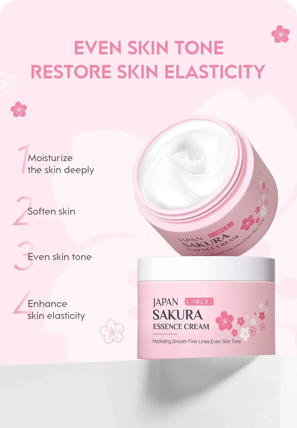 Sakura Hydrating Cream – Whitening & Nourishing Moisturizer