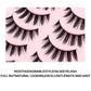 5 Pairs Manga Lashes Eyes Lashes Soft Natural Long Eyelashes Fake Lashes Anime Wispy Strip False Eyelashes Makeup