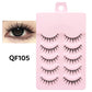 5 Pairs Manga Lashes Eyes Lashes Soft Natural Long Eyelashes Fake Lashes Anime Wispy Strip False Eyelashes Makeup