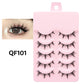 5 Pairs Manga Lashes Eyes Lashes Soft Natural Long Eyelashes Fake Lashes Anime Wispy Strip False Eyelashes Makeup