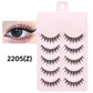 5 Pairs Manga Lashes Eyes Lashes Soft Natural Long Eyelashes Fake Lashes Anime Wispy Strip False Eyelashes Makeup