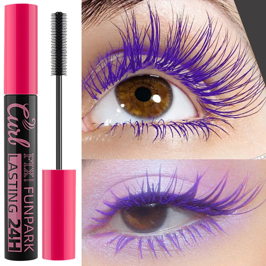9-Color Waterproof Mascara – Thick & Curling