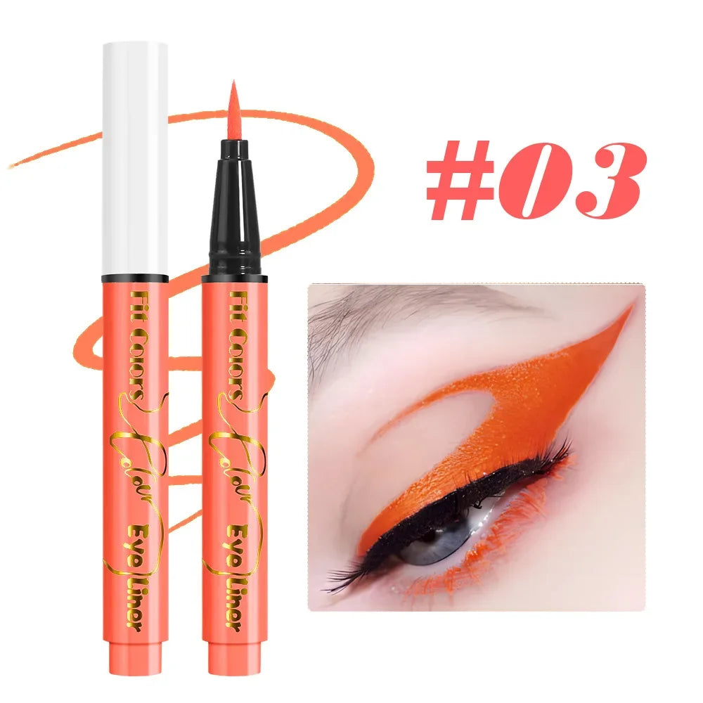 12-Color Neon Liquid Eyeliner Pen – UV Blacklight