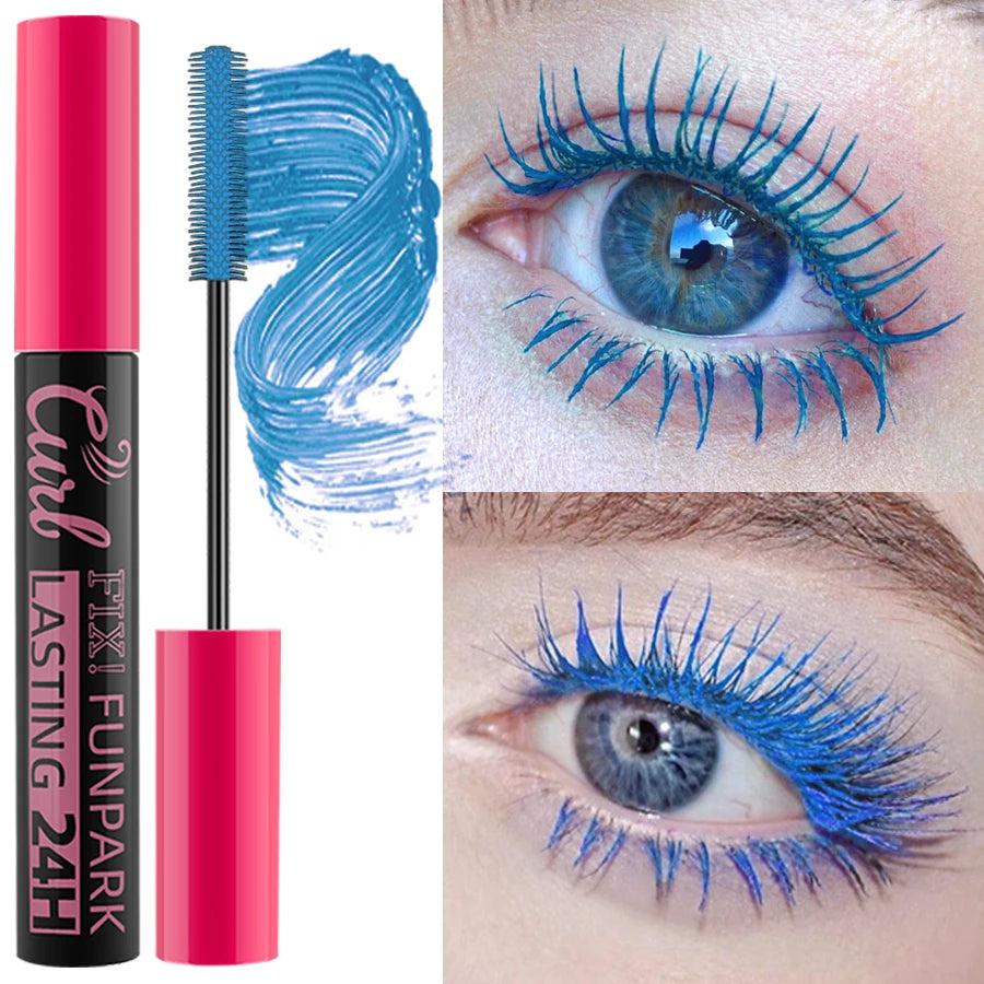 9-Color Waterproof Mascara – Thick & Curling