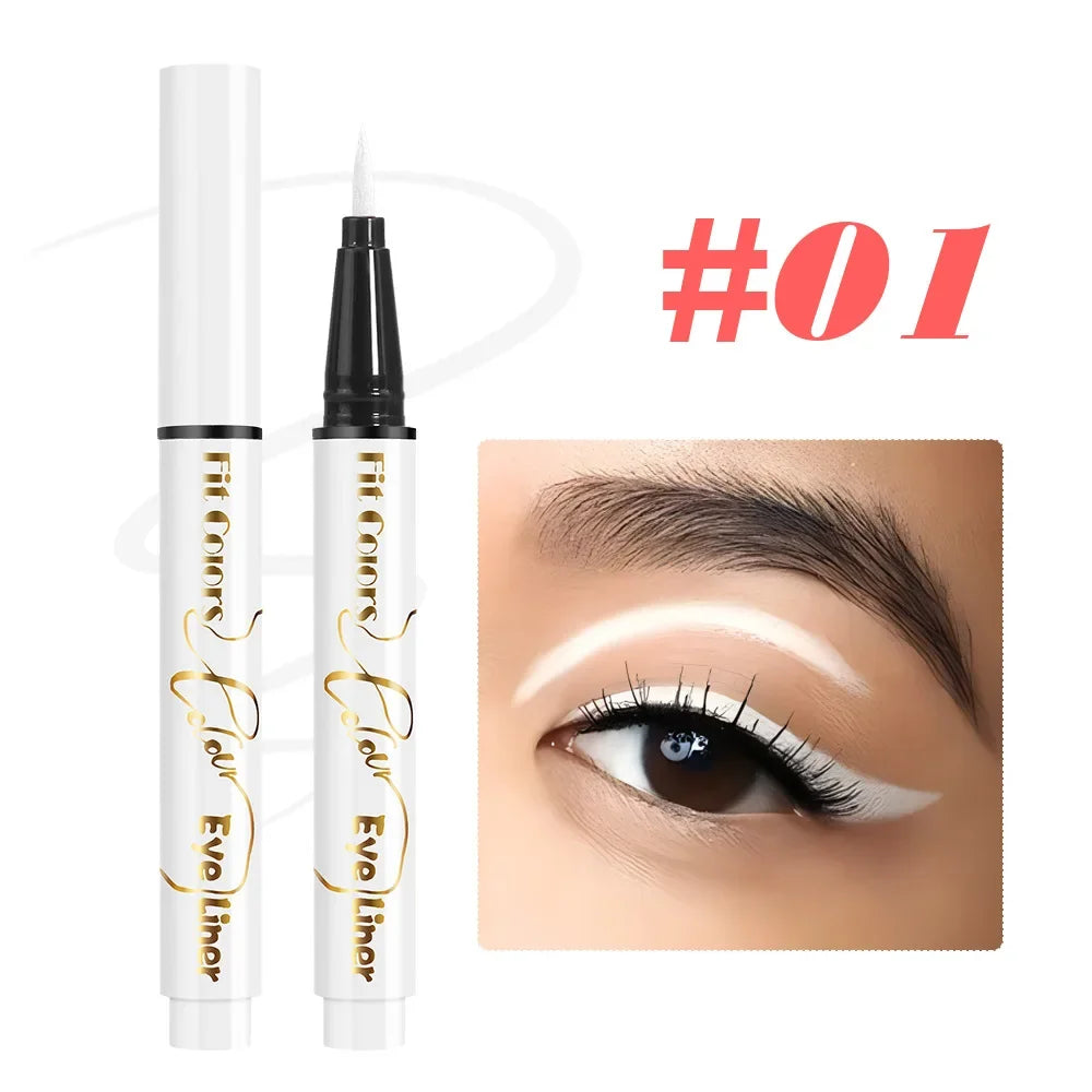 12-Color Neon Liquid Eyeliner Pen – UV Blacklight