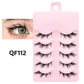 5 Pairs Manga Lashes Eyes Lashes Soft Natural Long Eyelashes Fake Lashes Anime Wispy Strip False Eyelashes Makeup