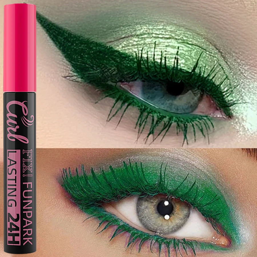 9-Color Waterproof Mascara – Thick & Curling