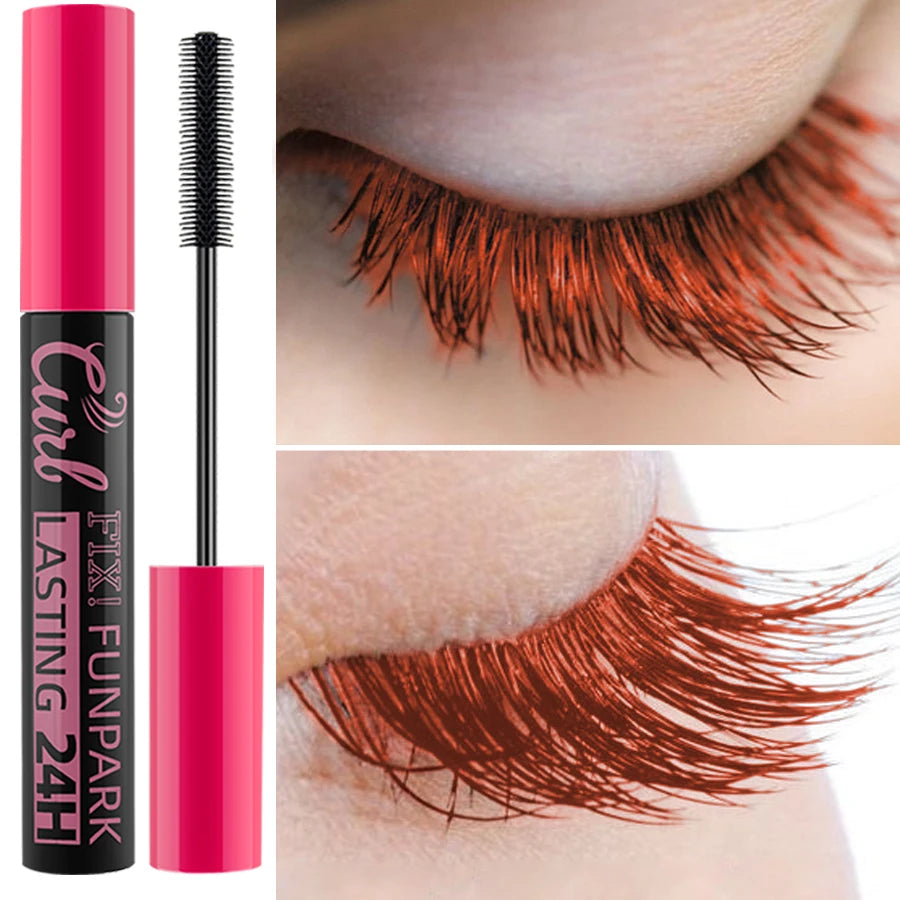 9-Color Waterproof Mascara – Thick & Curling