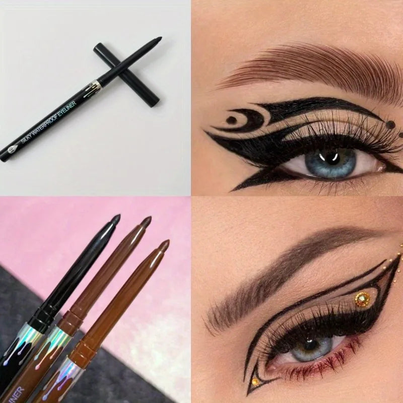 Waterproof Gel Eyeliner Pencil – Black & Brown