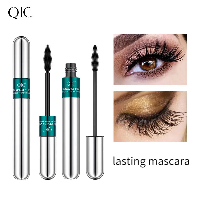 2-in-1 Slim Curl Waterproof Mascara – 4D Thickening