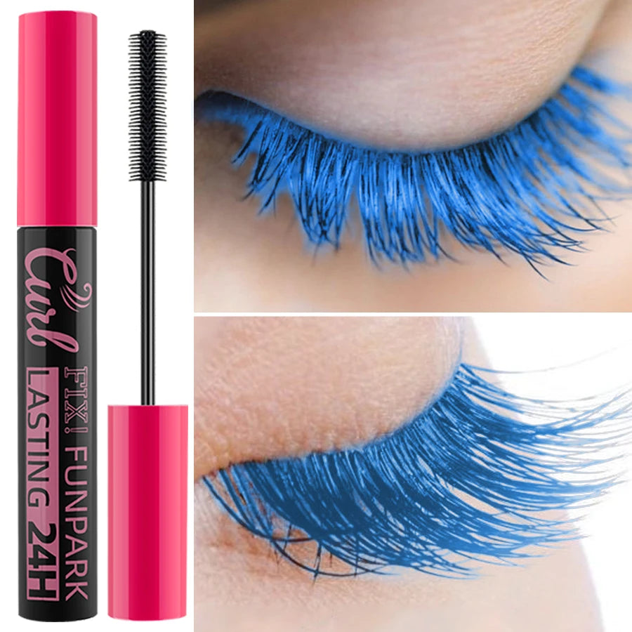 9-Color Waterproof Mascara – Thick & Curling
