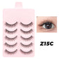 5 Pairs Manga Lashes Eyes Lashes Soft Natural Long Eyelashes Fake Lashes Anime Wispy Strip False Eyelashes Makeup