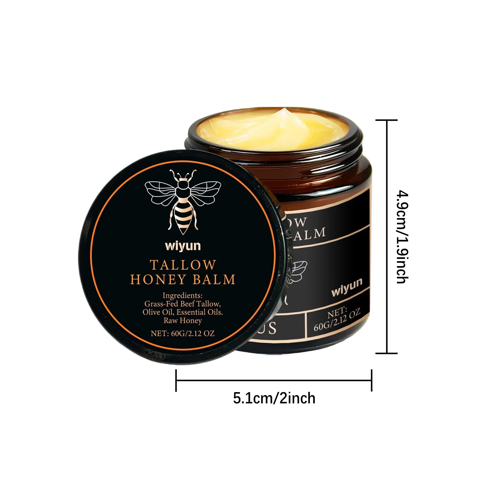Tallow Honey Glow Cream – Hydrating & Firming Moisturizer for Face and Body