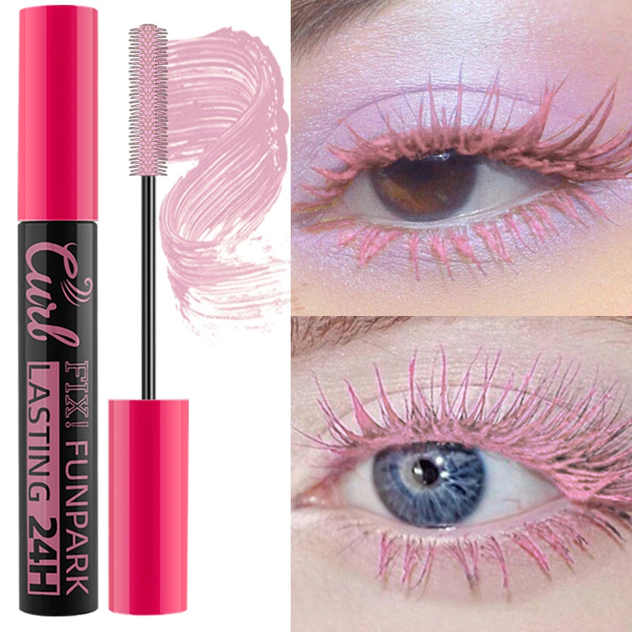 9-Color Waterproof Mascara – Thick & Curling