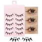 5 Pairs Manga Lashes Eyes Lashes Soft Natural Long Eyelashes Fake Lashes Anime Wispy Strip False Eyelashes Makeup